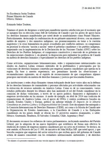 carta a trudeau